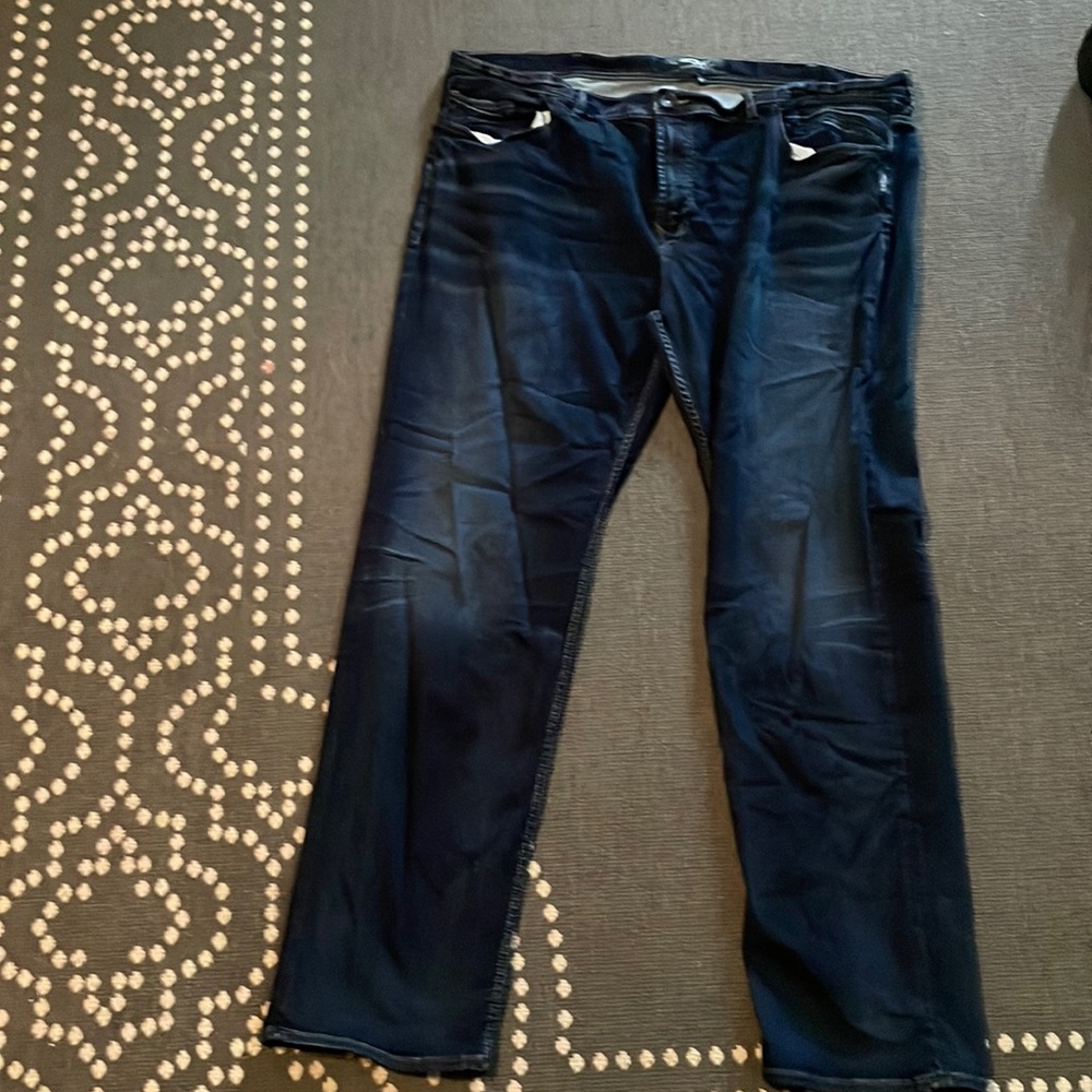 Men’s silver jeans 46x36. Washed never worn
